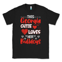 Black this georgia cutie loves her bulldogs fun football Classic Tee - minhPixels