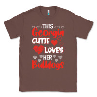 Chestnut this georgia cutie loves her bulldogs fun football Classic Tee - minhPixels