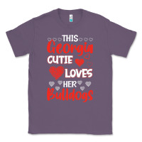 Lavender this georgia cutie loves her bulldogs fun football Classic Tee - minhPixels