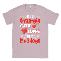 Lilac this georgia cutie loves her bulldogs fun football Classic Tee - minhPixels
