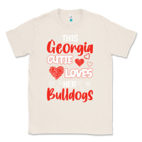 Natural this georgia cutie loves her bulldogs fun football Classic Tee - minhPixels
