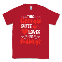 Red this georgia cutie loves her bulldogs fun football Classic Tee - minhPixels