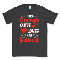 Smoke this georgia cutie loves her bulldogs fun football Classic Tee - minhPixels