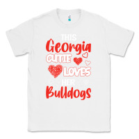 White this georgia cutie loves her bulldogs fun football Classic Tee - minhPixels