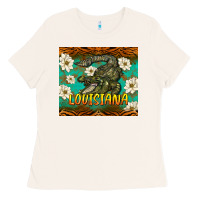 Louisiana Alligator Tumbler Ladies Tee | Teevron