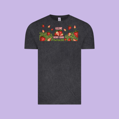 Feeling Berry Good Vintage Tee Designed By Tumblerdesignbyshophia