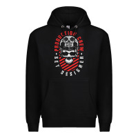 Black Production Crew Set Designer Movie Film Halloween Skull Premium Hoodie - minhPixels