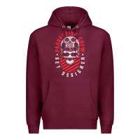 Burgundy Production Crew Set Designer Movie Film Halloween Skull Premium Hoodie - minhPixels