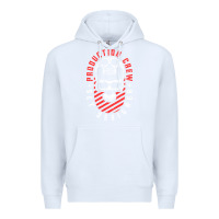 White Production Crew Set Designer Movie Film Halloween Skull Premium Hoodie - minhPixels