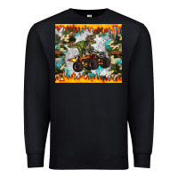 Black monster truck dinosaur t rex tumbler Premium Sweatshirt - Artiststas