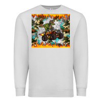 Dove Grey monster truck dinosaur t rex tumbler Premium Sweatshirt - Artiststas