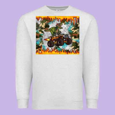 Monster Truck Dinosaur T Rex Tumbler Premium Sweatshirt Designed By Artiststas