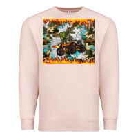 Pale Pink monster truck dinosaur t rex tumbler Premium Sweatshirt - Artiststas