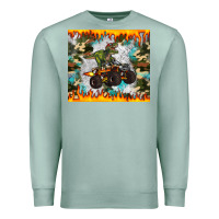 Seafoam monster truck dinosaur t rex tumbler Premium Sweatshirt - Artiststas