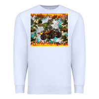White monster truck dinosaur t rex tumbler Premium Sweatshirt - Artiststas