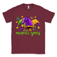 Burgundy Mardi Gras with jester Classic Tee - NancyCooperArtShop
