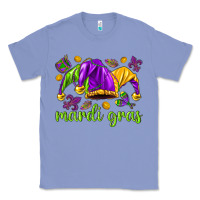Colony Blue Mardi Gras with jester Classic Tee - NancyCooperArtShop