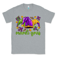 Heather Grey Mardi Gras with jester Classic Tee - NancyCooperArtShop