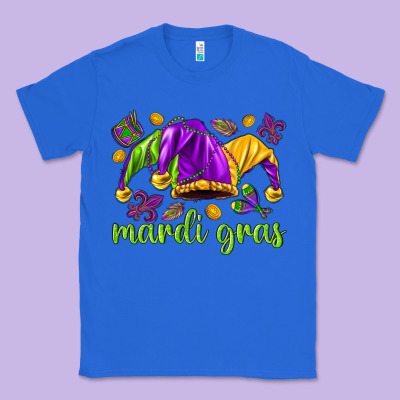 Mardi Gras With Jester Classic Tee Designed By Nancycooperartshop