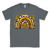 Charcoal Heather sunflower sports rainbow Classic Tee - RacoonDesign