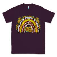 Plum sunflower sports rainbow Classic Tee - RacoonDesign
