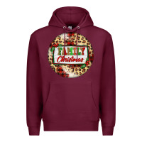 Burgundy Family Christmas Premium Hoodie - FaDigitalArtStudio