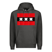 Charcoal Heather amsterdam flag souvenir heritage travel gift t shirt Premium Hoodie - minhPixels