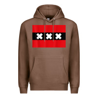 Chestnut amsterdam flag souvenir heritage travel gift t shirt Premium Hoodie - minhPixels