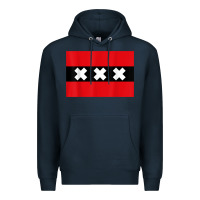 Navy amsterdam flag souvenir heritage travel gift t shirt Premium Hoodie - minhPixels