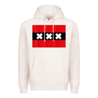 Pale Pink amsterdam flag souvenir heritage travel gift t shirt Premium Hoodie - minhPixels