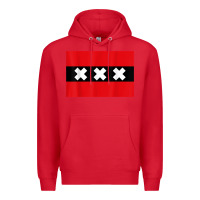 Red amsterdam flag souvenir heritage travel gift t shirt Premium Hoodie - minhPixels