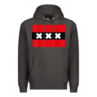 Smoke amsterdam flag souvenir heritage travel gift t shirt Premium Hoodie - minhPixels