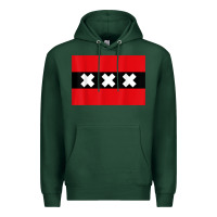 Sports Green amsterdam flag souvenir heritage travel gift t shirt Premium Hoodie - minhPixels