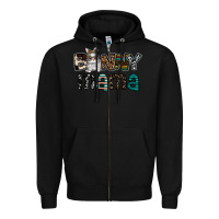 Black Bunny mama Zipper Hoodie - CowhideDigitalArt
