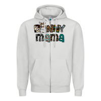 Dove Grey Bunny mama Zipper Hoodie - CowhideDigitalArt