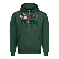 Sports Green Bunny mama Zipper Hoodie - CowhideDigitalArt