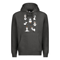 Charcoal Heather Frozen 2 Olaf My Signature Moves Premium Hoodie - minhPixels
