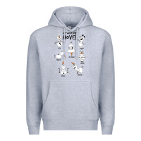 Heather Grey Frozen 2 Olaf My Signature Moves Premium Hoodie - minhPixels