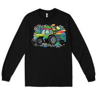 Black Autism farm tractor Long Sleeve Tee - CowGirlArtShop