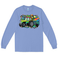 Colony Blue Autism farm tractor Long Sleeve Tee - CowGirlArtShop