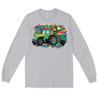 Moon Dust Autism farm tractor Long Sleeve Tee - CowGirlArtShop