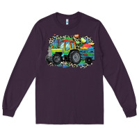 Plum Autism farm tractor Long Sleeve Tee - CowGirlArtShop