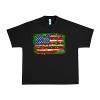 Black Christmas American flag 4th of july Urban Heavy Tee - HowdyJamesFarm