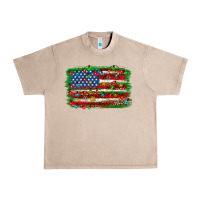 French Oak Christmas American flag 4th of july Urban Heavy Tee - HowdyJamesFarm