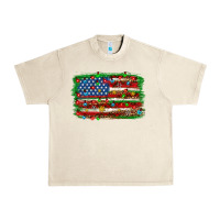 Sandshell Christmas American flag 4th of july Urban Heavy Tee - HowdyJamesFarm
