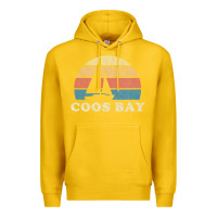 Lemon Coos Bay Or Vintage Sailboat 70S Throwback Sunset Premium Hoodie - minhPixels