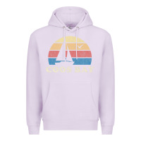 Lilac Coos Bay Or Vintage Sailboat 70S Throwback Sunset Premium Hoodie - minhPixels