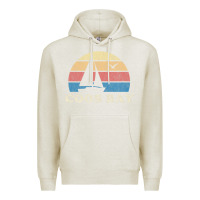 Oatmeal Heather Coos Bay Or Vintage Sailboat 70S Throwback Sunset Premium Hoodie - minhPixels