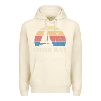 Sandshell Coos Bay Or Vintage Sailboat 70S Throwback Sunset Premium Hoodie - minhPixels