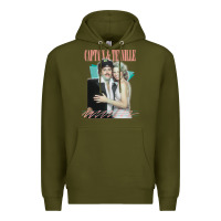 Army Green Captain Tennille Retro Fan Art Design gift Premium Hoodie - minhPixels